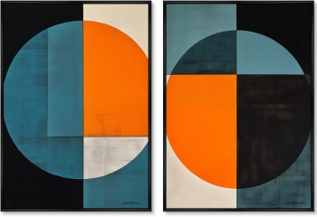 Набор из двух постеров на холсте The focus 75X105 / 75X105 CM