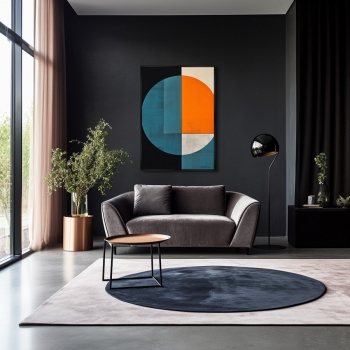 Постер на холсте The focus 75X105 CM