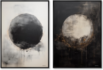 Набор из двух постеров на холсте Weightlessness 75X105 / 75X105 CM