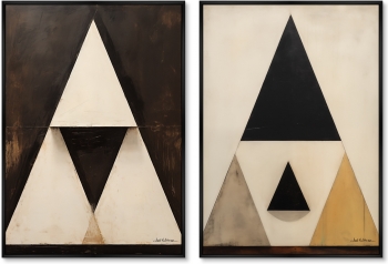 Набор из двух постеров на холсте Wigwam 75X105 / 75X105 CM