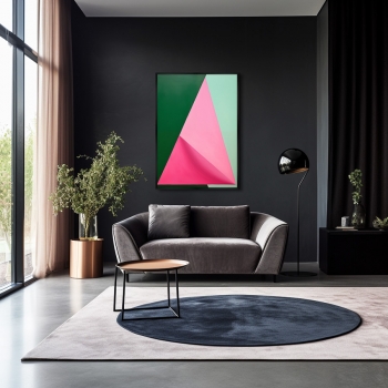 Постер на холсте Geometric watermelon 75X105 CM