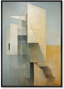 Набор из двух постеров на холсте Buildings afternoon look 75X105 / 75X105 CM