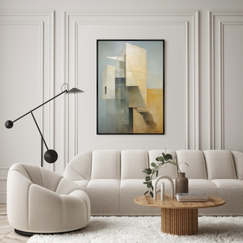 Постер на холсте Buildings afternoon look 75X105 CM