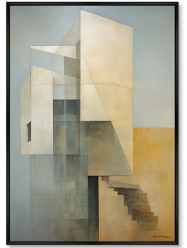 Постер на холсте Buildings afternoon look 75X105 CM