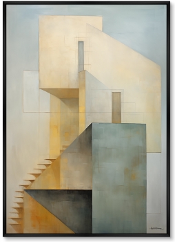 Набор из двух постеров на холсте Buildings after sunset 75X105 / 75X105 CM