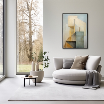 Постер на холсте Buildings early morning 75X105 CM