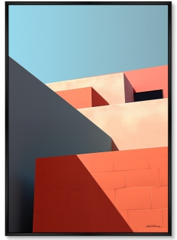 Постер на холсте City morning geometry 75X105 CM