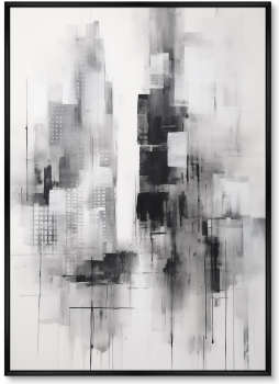 Набор из двух постеров на холсте Evening in the city 75X105 / 75X105 CM