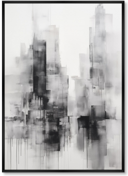 Постер на холсте Evening in the city 75X105 CM