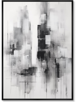 Постер на холсте Evening in the city 75X105 CM