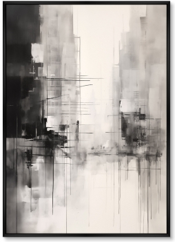 Набор из двух постеров на холсте Rain in the city 75X105 / 75X105 CM