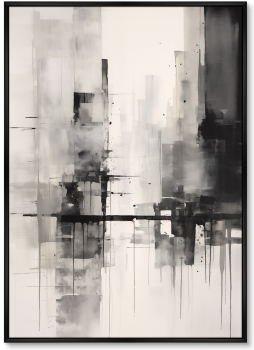 Набор из двух постеров на холсте Rain in the city 75X105 / 75X105 CM