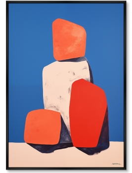 Набор из двух постеров на холсте Colors and stones 75X105 / 75X105 CM
