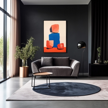 Постер на холсте Colors and stones 75X105 CM