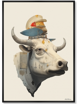 Постер на холсте Cow Dreams 75X105 CM