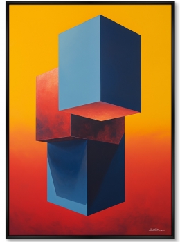 Постер на холсте Cubes 75X105 CM