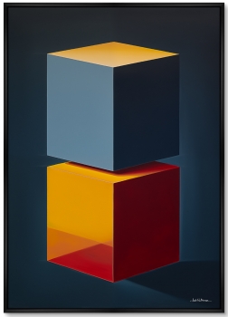 Набор из двух постеров на холсте Cubes in Colors 75X105 / 75X105 CM