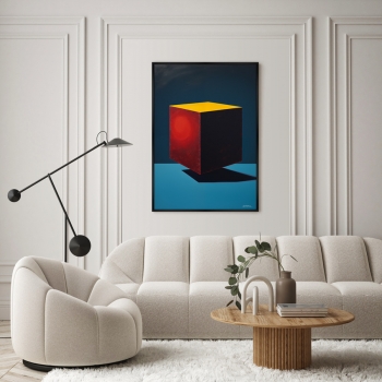 Постер на холсте Cubes in Colors 75X105 CM