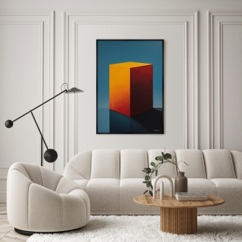 Постер на холсте Cubes the volumetric 75X105 CM