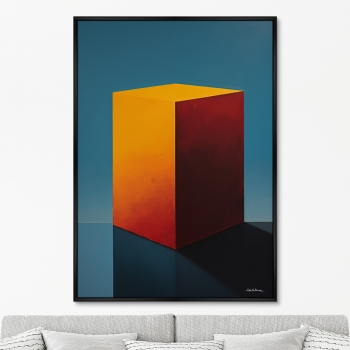 Постер на холсте Cubes the volumetric 75X105 CM