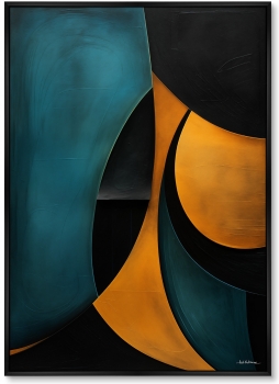 Набор из двух постеров на холсте Day and night in geometry 75X105 / 75X105 CM