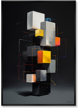 Набор из двух постеров на холсте Disassembled colors 75X105 / 75X105 CM