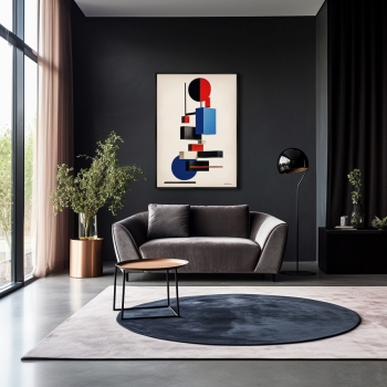 Постер на холсте Geometric Rider 75X105 CM