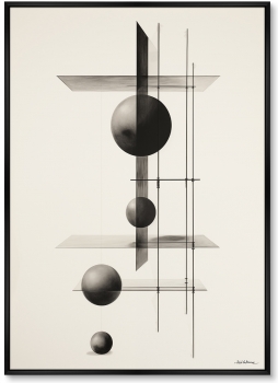 Набор из двух постеров на холсте Life of the mechanisms 75X105 / 75X105 CM