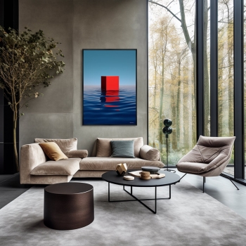 Постер на холсте Making waves 75X105 CM