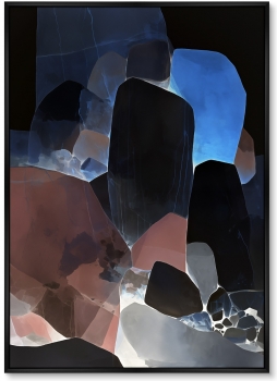 Набор из двух постеров на холсте Stones in X-ray 75X105 / 75X105 CM