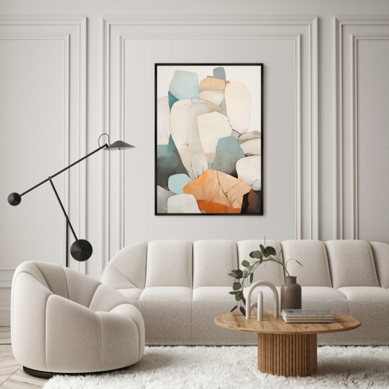 Постер на холсте Stones 75X105 CM 2