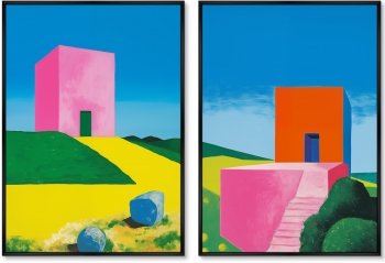 Набор из двух постеров на холсте The Path Up 75X105 / 75X105 CM