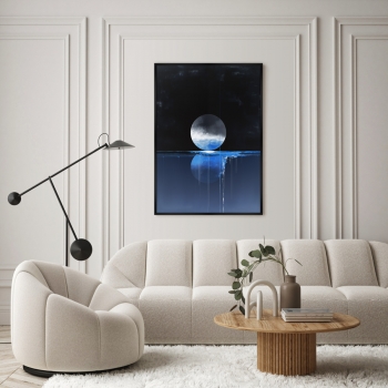 Постер на холсте Lunar reflection 75X105 CM