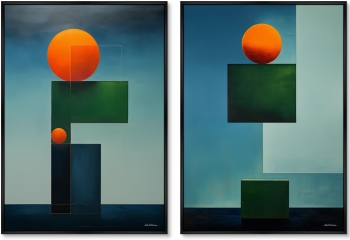 Набор из двух постеров на холсте Will you marry me 75X105 / 75X105 CM