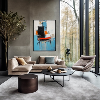 Постер на холсте Chair collection 75X105 CM