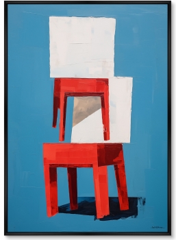 Постер на холсте Chair collection 75X105 CM