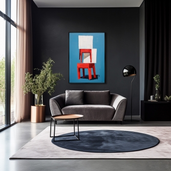 Постер на холсте Chair collection 75X105 CM