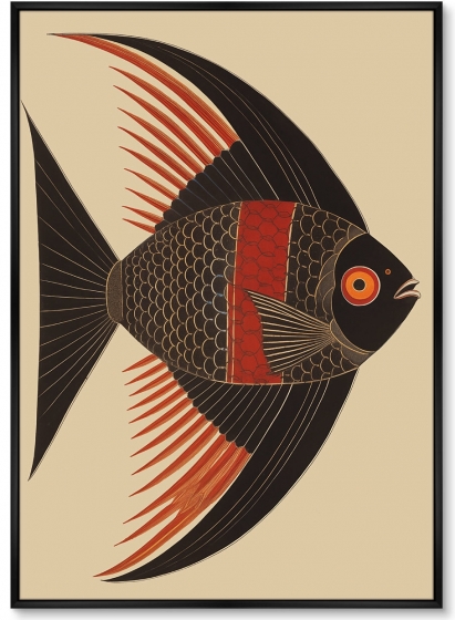 Набор из двух постеров на холсте Angel Fish 75X105 / 75X105 CM 2