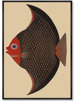 Постер на холсте Angel Fish drawing 75X105 CM