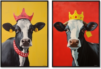 Набор из двух постеров на холсте Beauties 75X105 / 75X105 CM