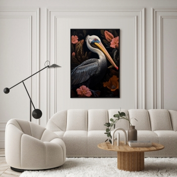 Постер на холсте Beautiful Pelicans 75X105 CM