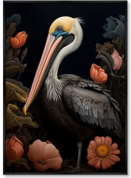 Постер на холсте Beautiful Pelicans 75X105 CM
