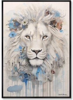 Постер на холсте Blooming Lion 75X105 CM