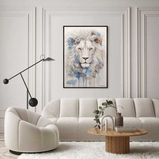 Постер на холсте Blooming Lion 75X105 CM 2
