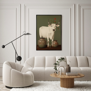 Постер на холсте Cows 75X105 CM