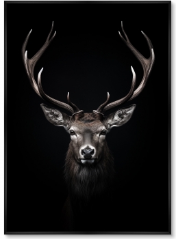 Набор из двух постеров на холсте Deer in the dark 75X105 / 75X105 CM