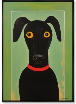 Постер на холсте Dog 75X105 CM
