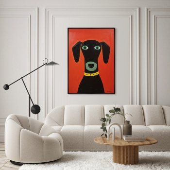 Постер на холсте Dog 75X105 CM