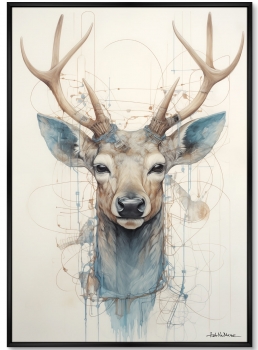 Набор из двух постеров на холсте Enchanted Deer 75X105 / 75X105 CM