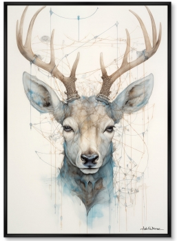 Набор из двух постеров на холсте Enchanted Deer 75X105 / 75X105 CM